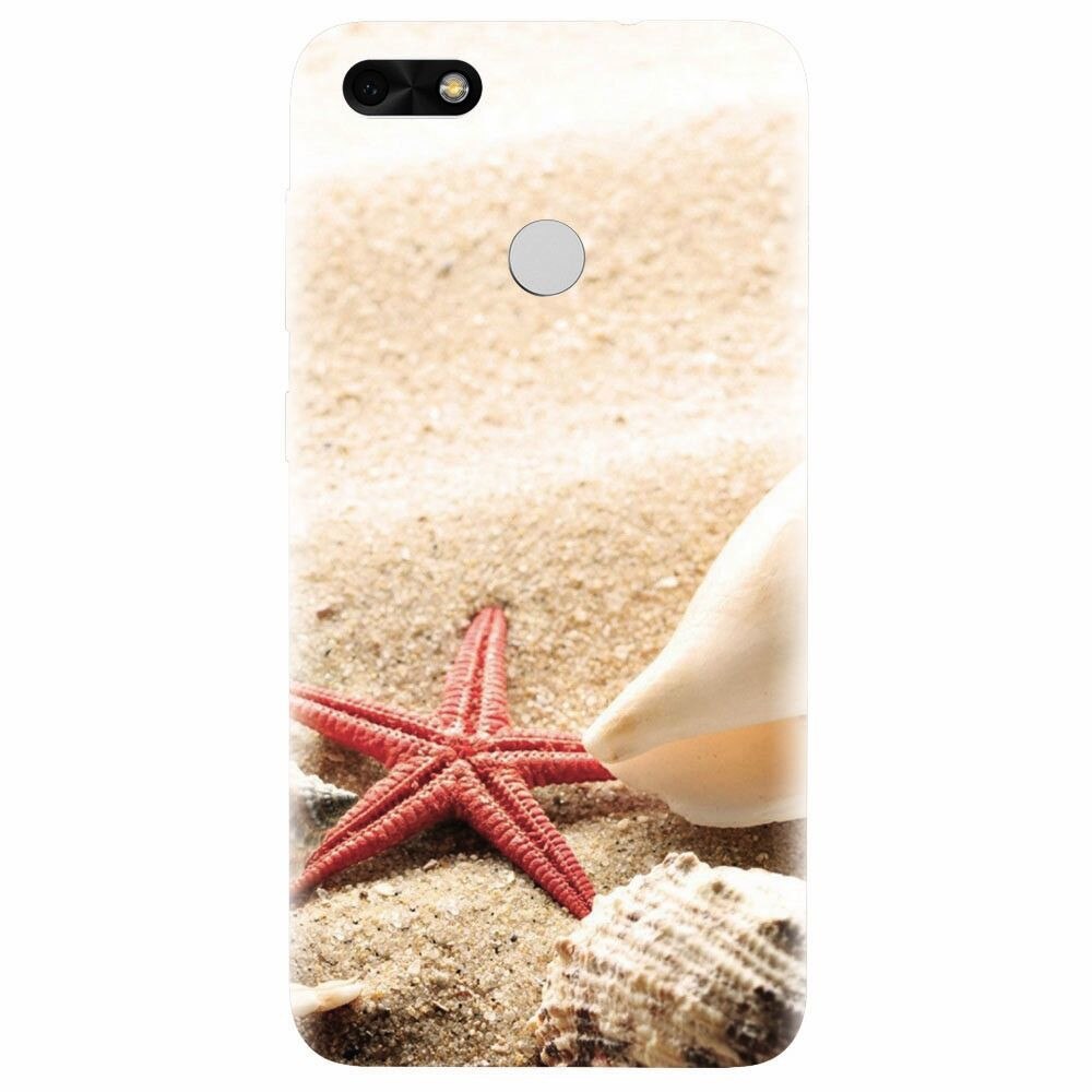 Husa silicon pentru Huawei Y6 Pro 2017, Beach Shells And Starfish