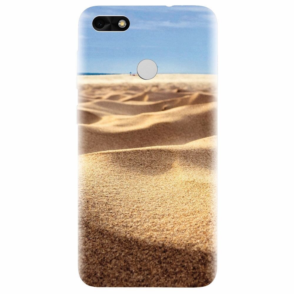 Husa silicon pentru Huawei P9 Lite mini, Beach Sand Closeup Holiday
