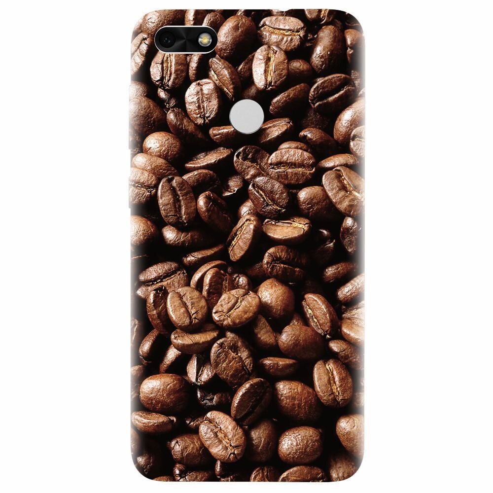 Husa silicon pentru Huawei P9 Lite mini, Coffee Beans