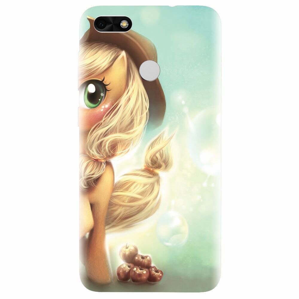Husa silicon pentru Huawei Y6 Pro 2017, Applejack Pony Cute K