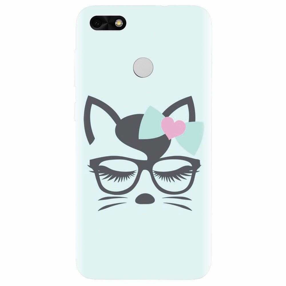 Husa silicon pentru Huawei Y6 Pro 2017, Angel Cat