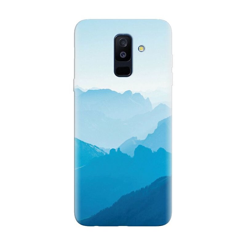 Husa silicon pentru Samsung Galaxy J8 2018, Blue Mountain Crests