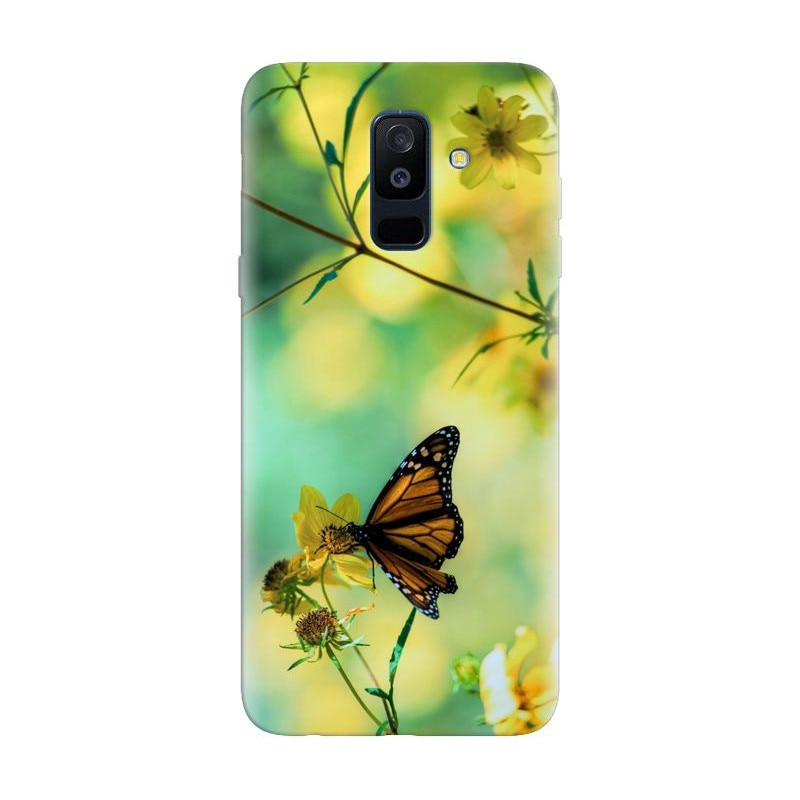 Husa silicon pentru Samsung Galaxy J8 Plus 2018, Butterfly