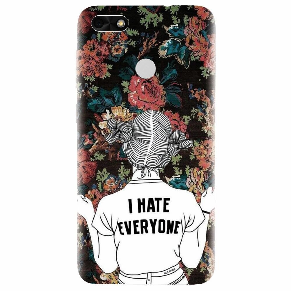 Husa silicon pentru Huawei P9 Lite mini, I Hate Everyone