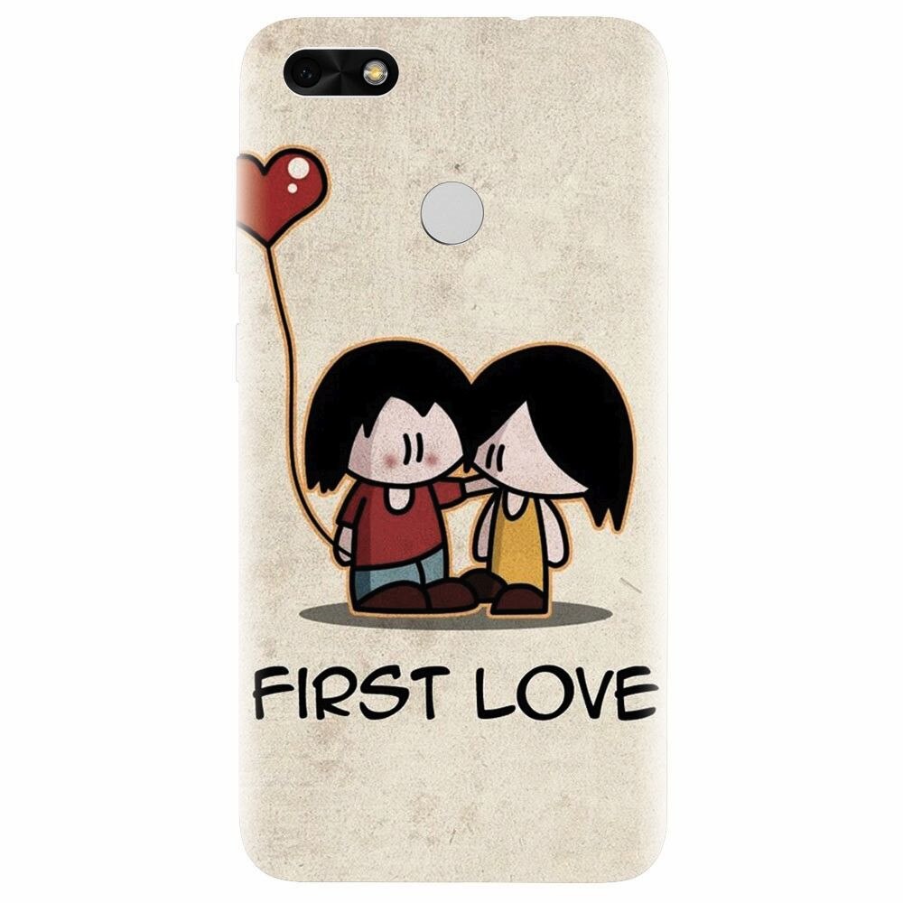 Husa silicon pentru Huawei P9 Lite mini, First Love Great Lock Screen