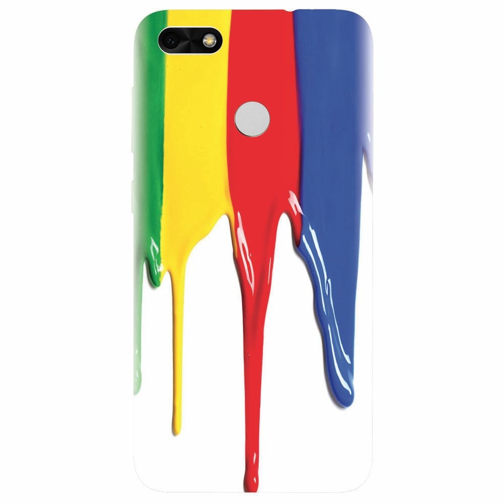 Husa silicon pentru Huawei P9 Lite mini, Dripping Colorful Paint