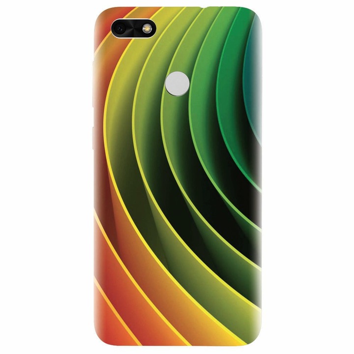 Силиконов кейс за Huawei P9 Lite mini, 3D Multicolor Abstract Lines