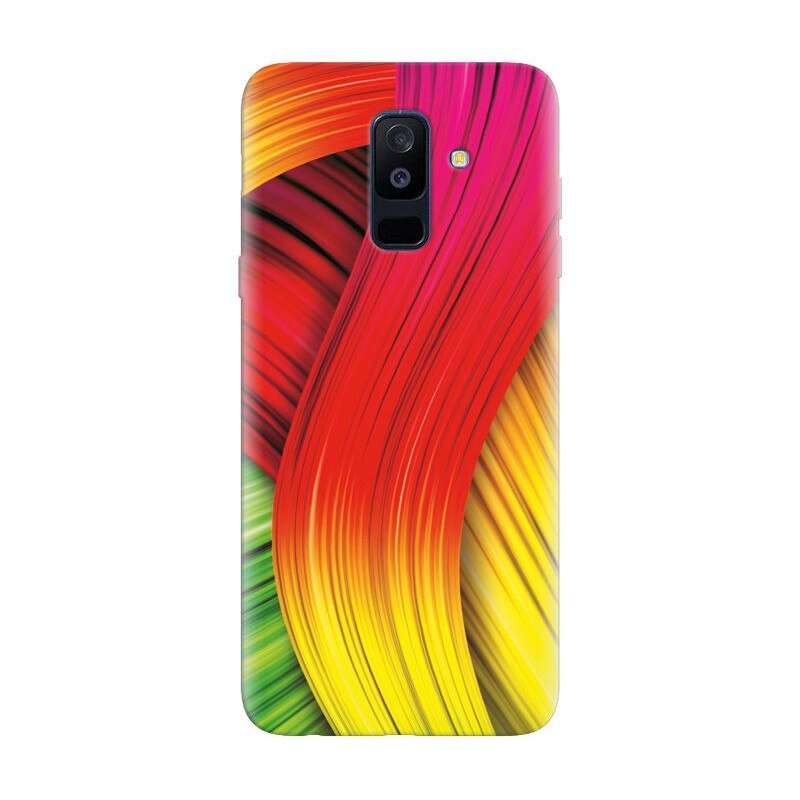 Husa silicon pentru Samsung Galaxy J8 2018, Colorful Abstract