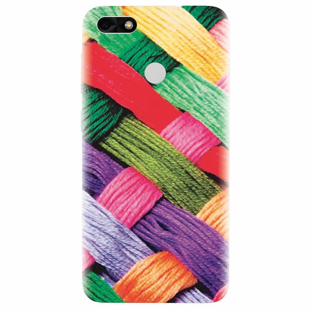 Husa silicon pentru Huawei P9 Lite mini, Colorful Woolen Art