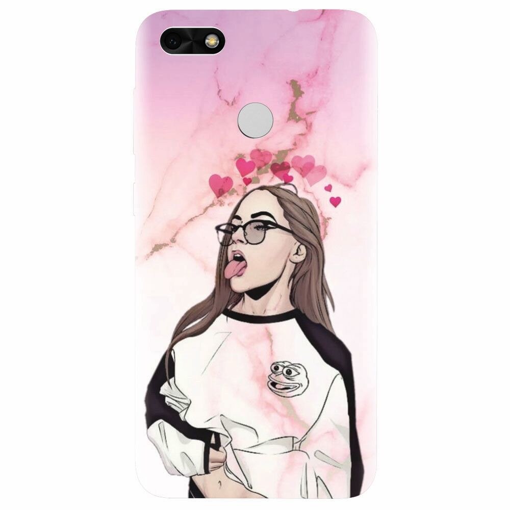 Husa silicon pentru Huawei Y6 Pro 2017, Bad Girl