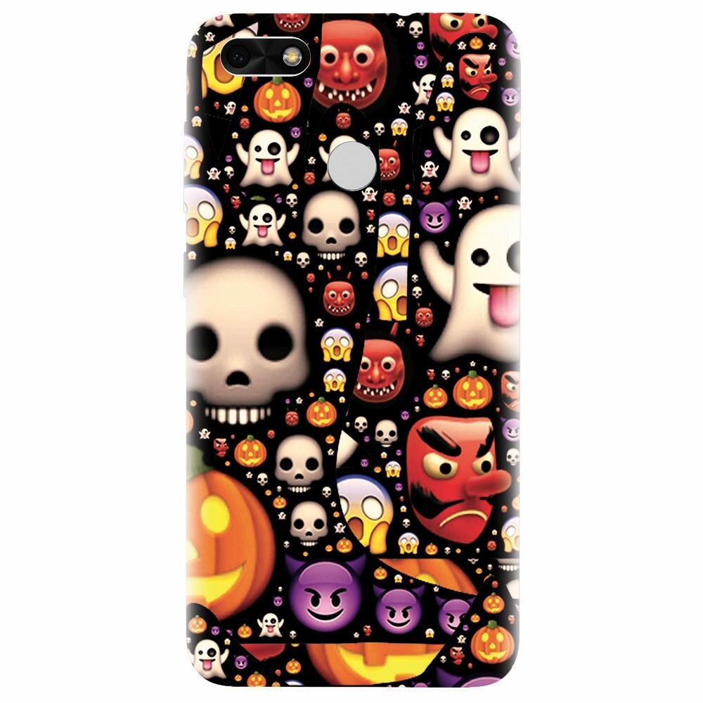 Husa silicon pentru Huawei P9 Lite mini, Emoji Mess