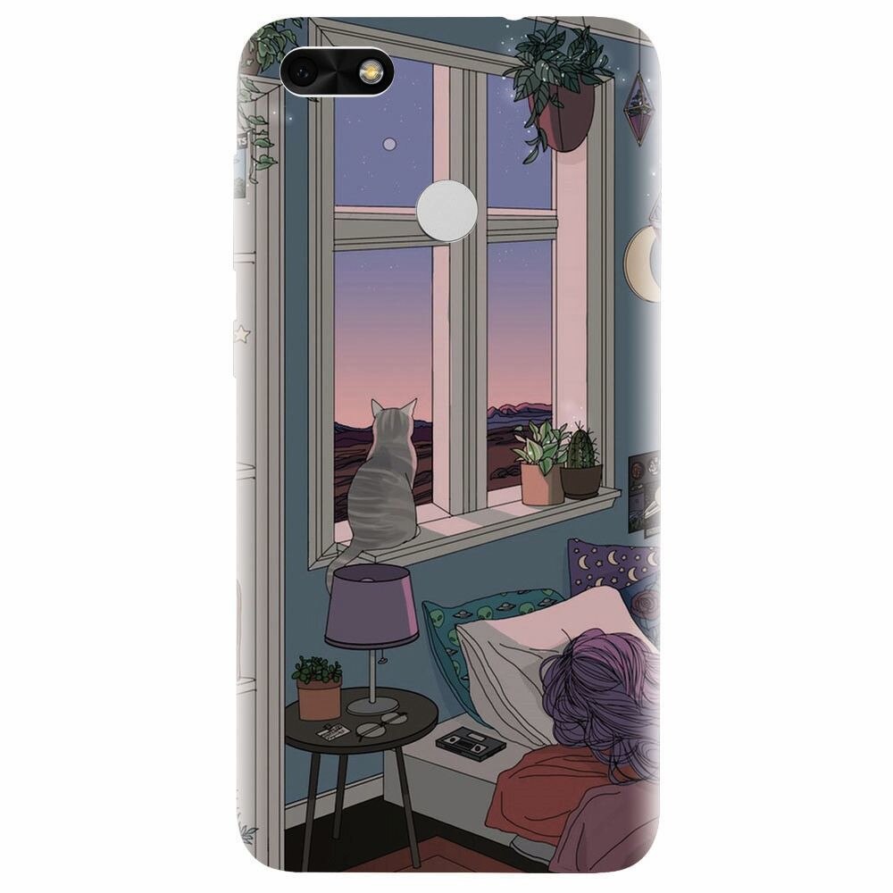 Husa silicon pentru Huawei P9 Lite, Girl Room