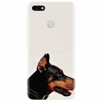 Husa silicon pentru Huawei P9 Lite mini, Doberman Husa silicon pentru Huawei P9 Lite mini, Doberman