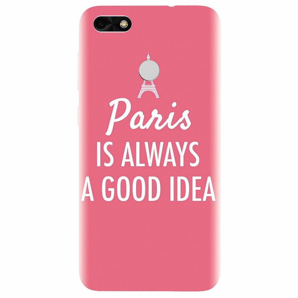 Husa silicon pentru Huawei Y6 Pro 2017, Paris Is Always A Good Idea