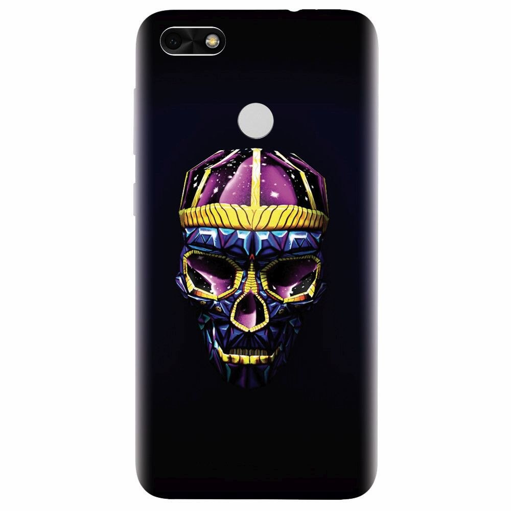 Husa silicon pentru Huawei P9 Lite, Colorfull Skull