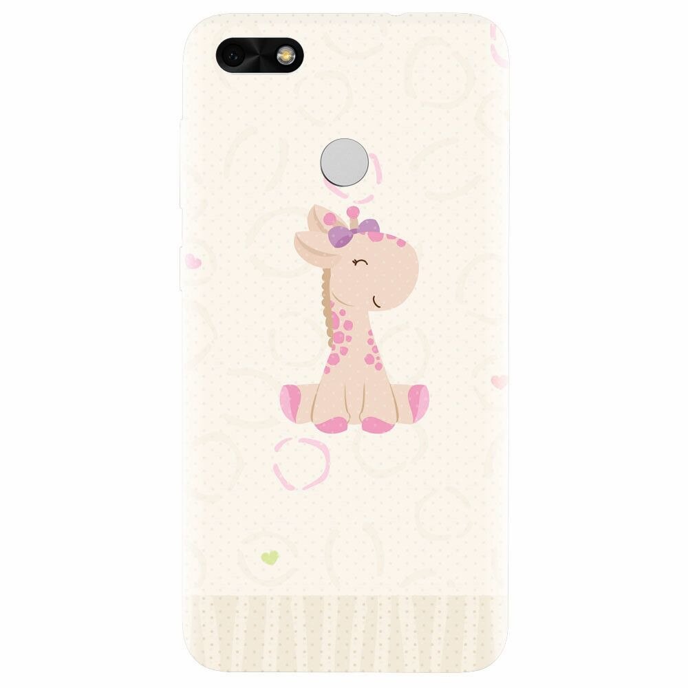 Husa silicon pentru Huawei Y6 Pro 2017, Giraffe Cute