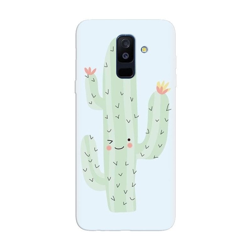 Husa silicon pentru Samsung Galaxy A6 Plus 2018, Cactus