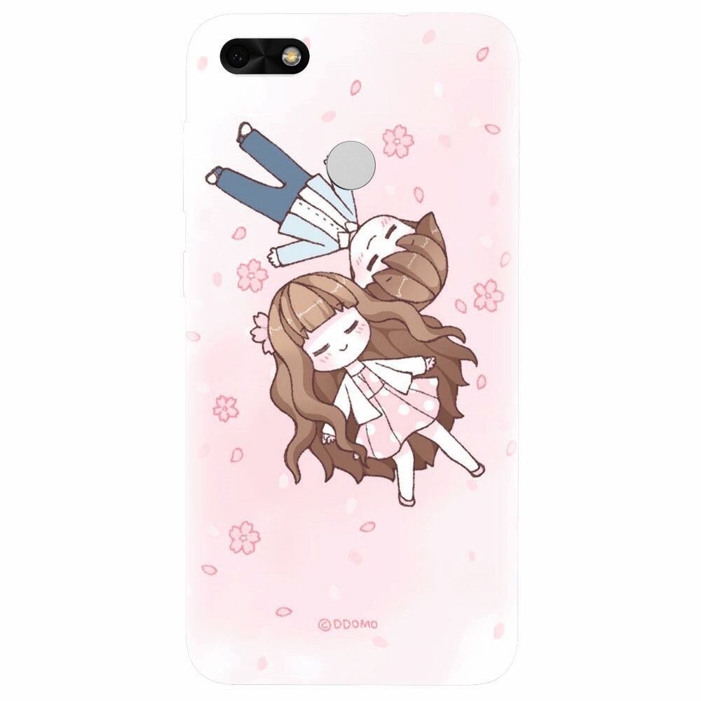 Husa silicon pentru Huawei Y6 Pro 2017, Cute Couple