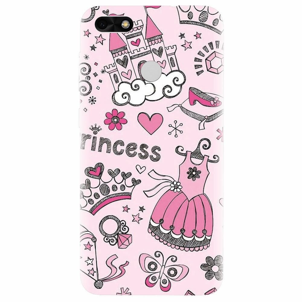 Husa silicon pentru Huawei Y6 Pro 2017, Princess