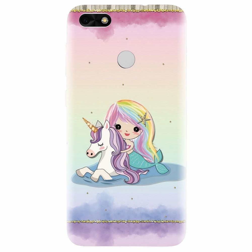 Husa silicon pentru Huawei P9 Lite, Mermaid Unicorn Play