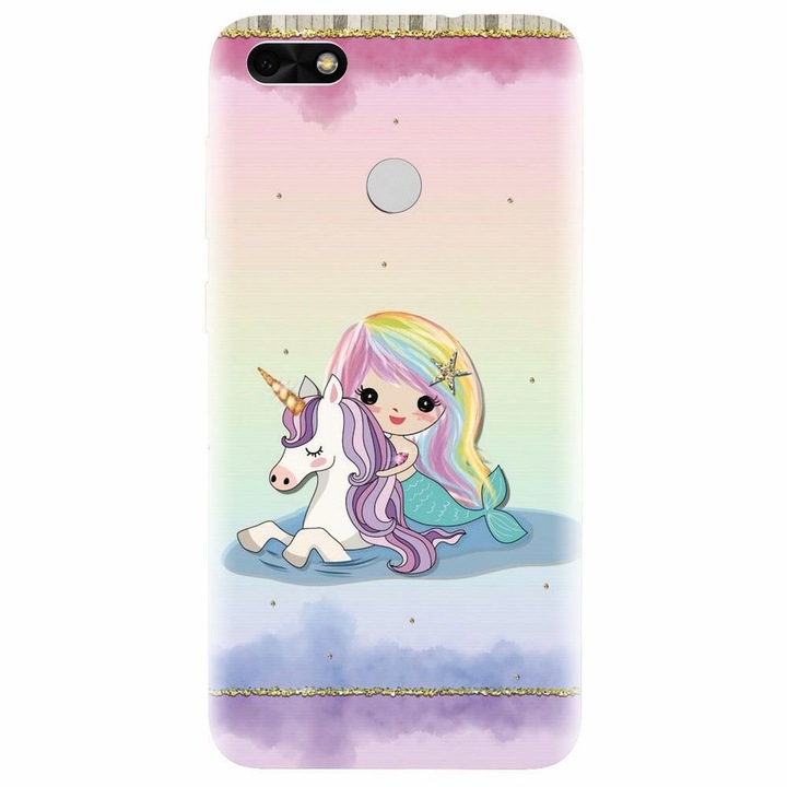 Силиконов калъф за Huawei P9 Lite, Mermaid Unicorn Play