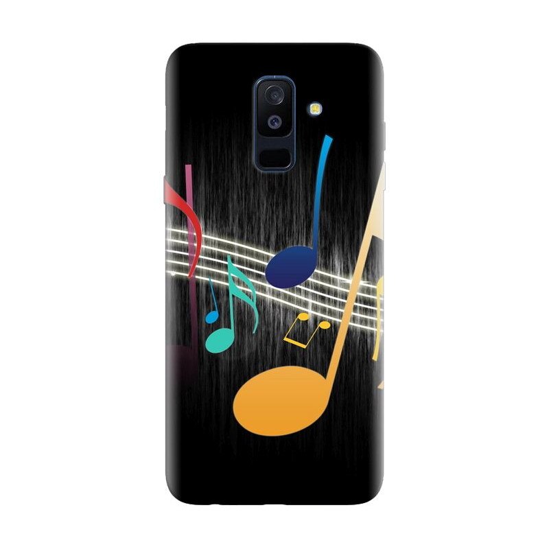 Husa silicon pentru Samsung Galaxy A6 Plus 2018, Colorful Music