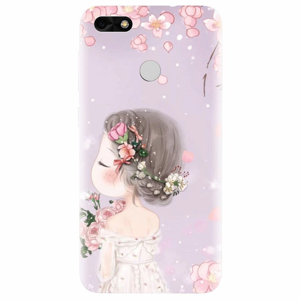 Husa silicon pentru Huawei P9 Lite mini, Girl 001