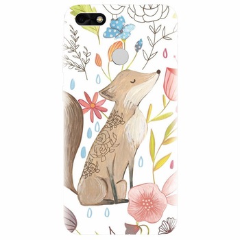 Husa silicon pentru Huawei P9 Lite mini, Fox Husa silicon pentru Huawei P9 Lite mini, Fox