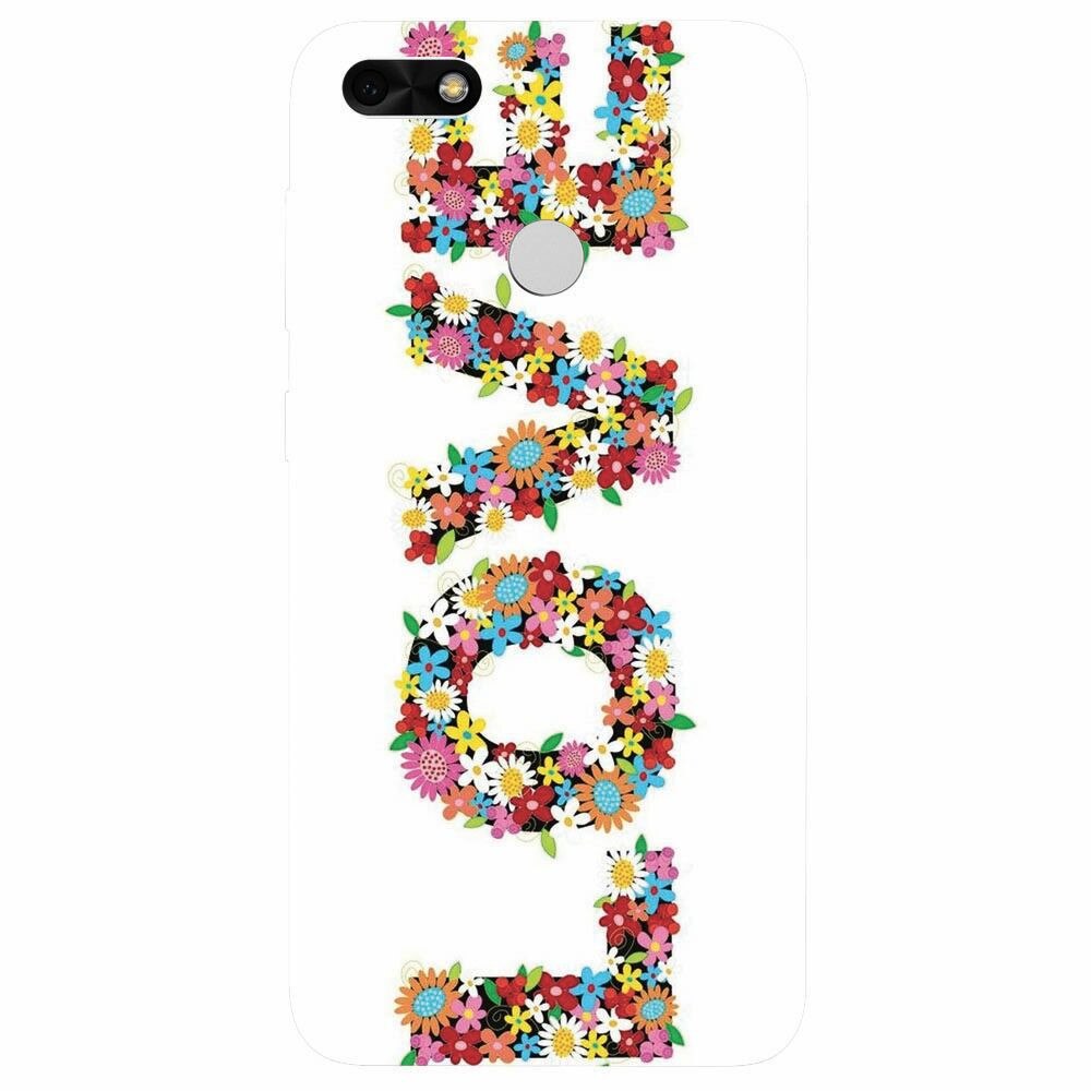 Husa silicon pentru Huawei P9 Lite mini, Love Made By Flowers