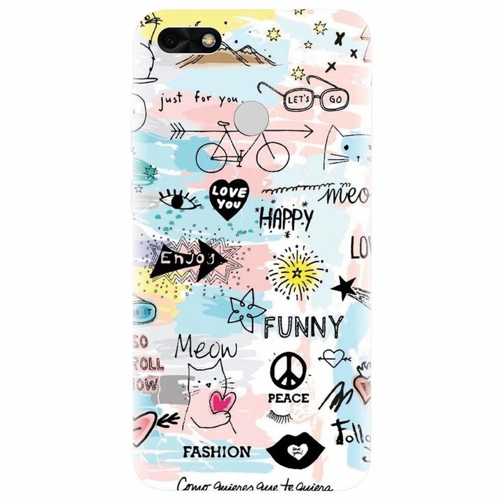 Силиконов калъф за Huawei Y6 Pro 2017, Enjoy