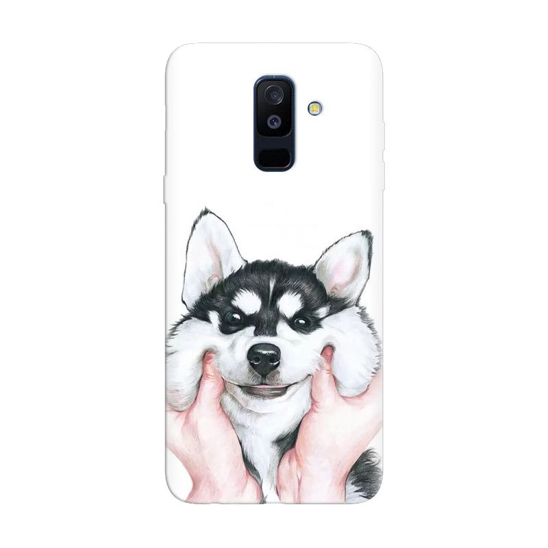 Husa silicon pentru Samsung Galaxy J8 Plus 2018, Cute Dog 1