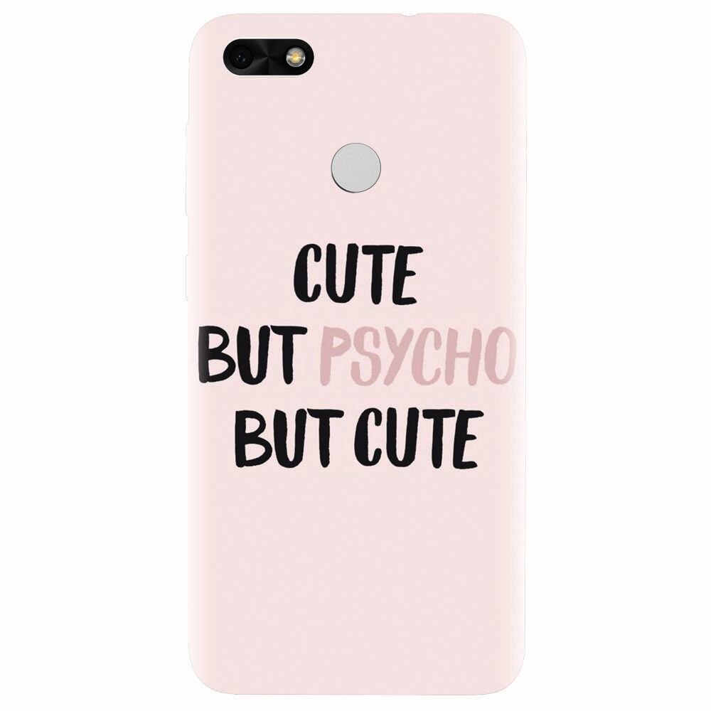 Husa silicon pentru Huawei P9 Lite mini, Cute But Psycho