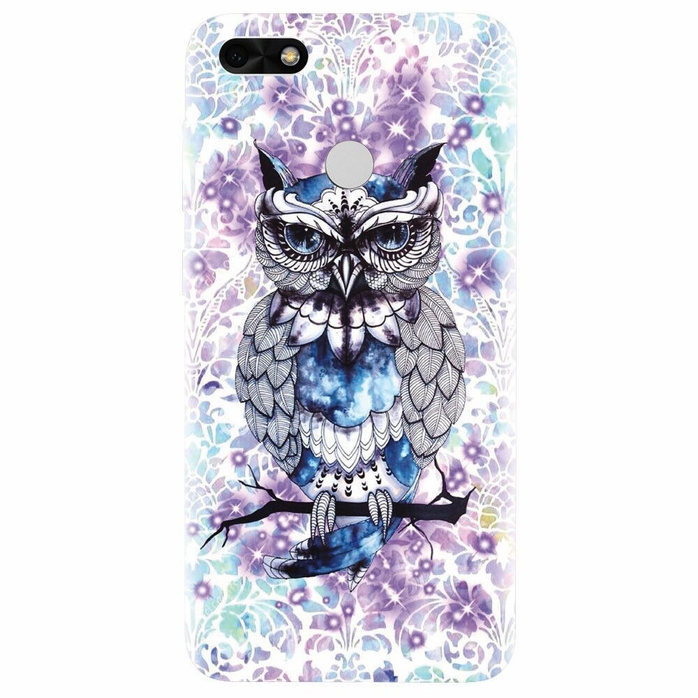 Husa silicon pentru Huawei P9 Lite mini, Abstract Owl