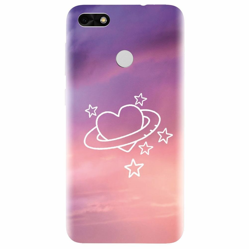 Husa silicon pentru Huawei P9 Lite, Galaxy Heart