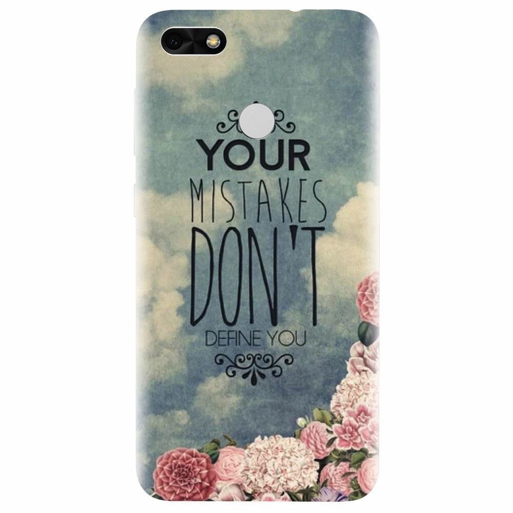 Husa silicon pentru Huawei P9 Lite mini, Your Mistakes Dont Define You