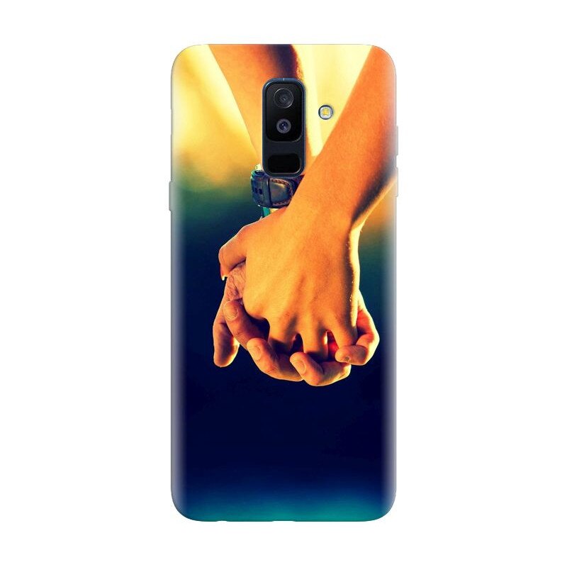 Husa silicon pentru Samsung Galaxy J8 Plus 2018, Couple Holding Hands