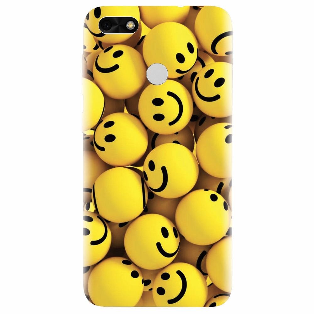 Husa silicon pentru Huawei P9 Lite mini, Smiles 002