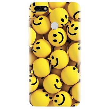 Husa silicon pentru Huawei P9 Lite mini, Smiles 002 Husa silicon pentru Huawei P9 Lite mini, Smiles 002
