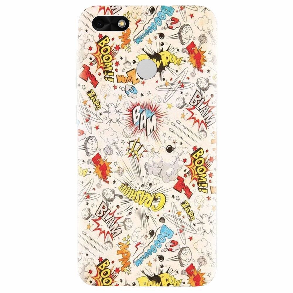 Husa silicon pentru Huawei P9 Lite mini, Vintage Comic