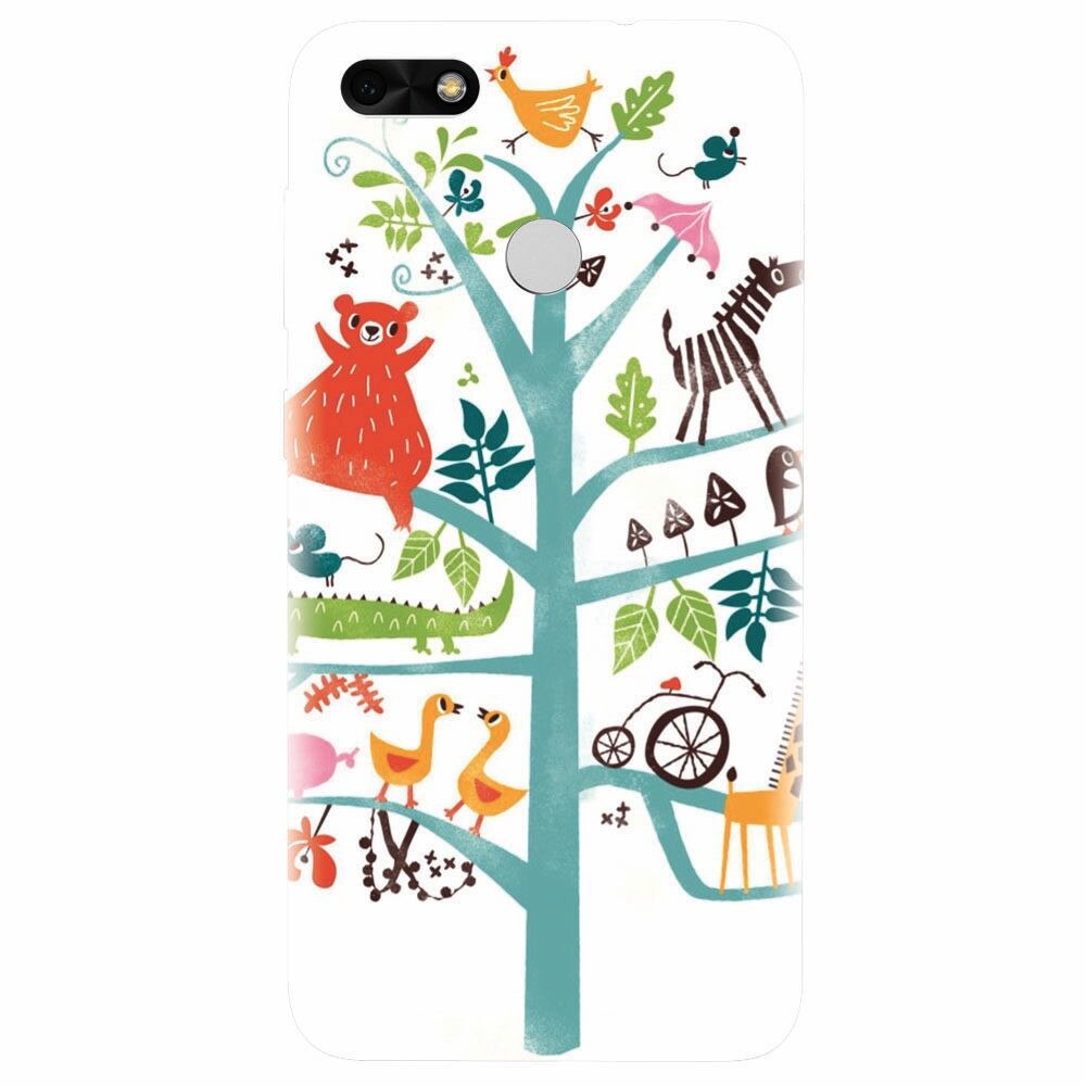 Husa silicon pentru Huawei P9 Lite mini, Tree