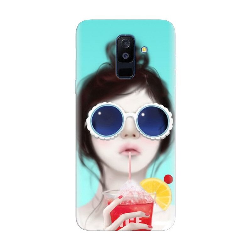 Husa silicon pentru Samsung Galaxy J8 Plus 2018, Cute Girly 001