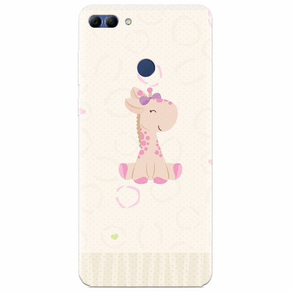 Husa silicon pentru Huawei Y9 2018, Giraffe Cute