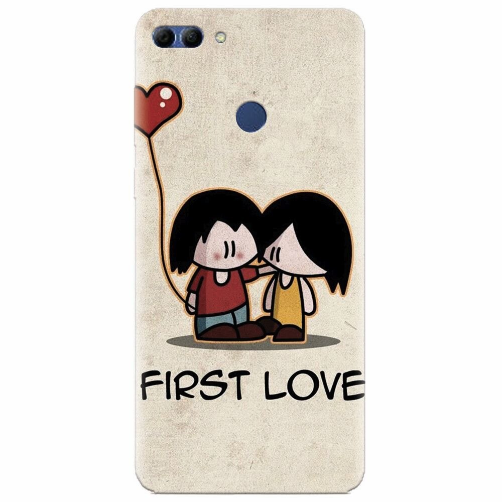 Husa silicon pentru Huawei Y9 2018, First Love Great Lock Screen