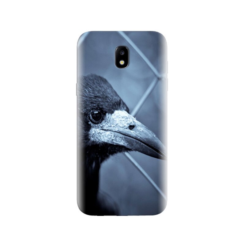 Husa Samsung j3 2017 Black Crow Profile Dark Background