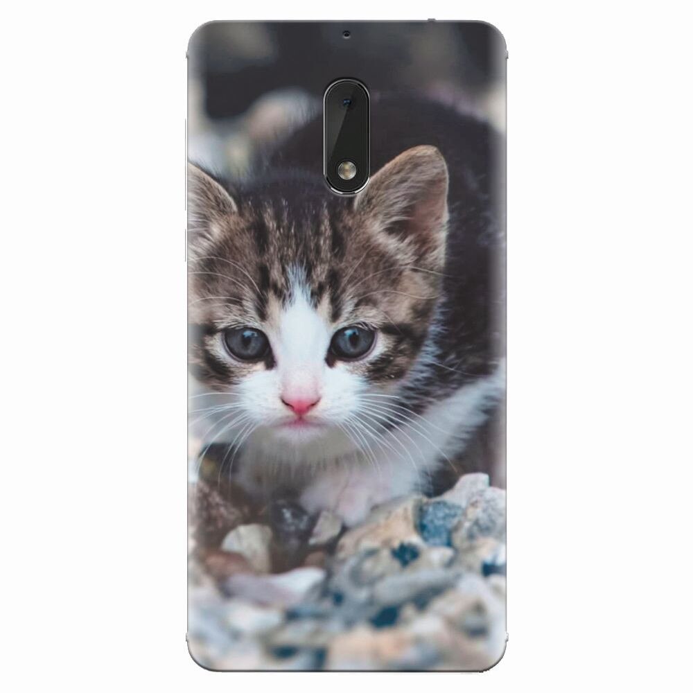 Husa silicon pentru Nokia 6, Animal Cat