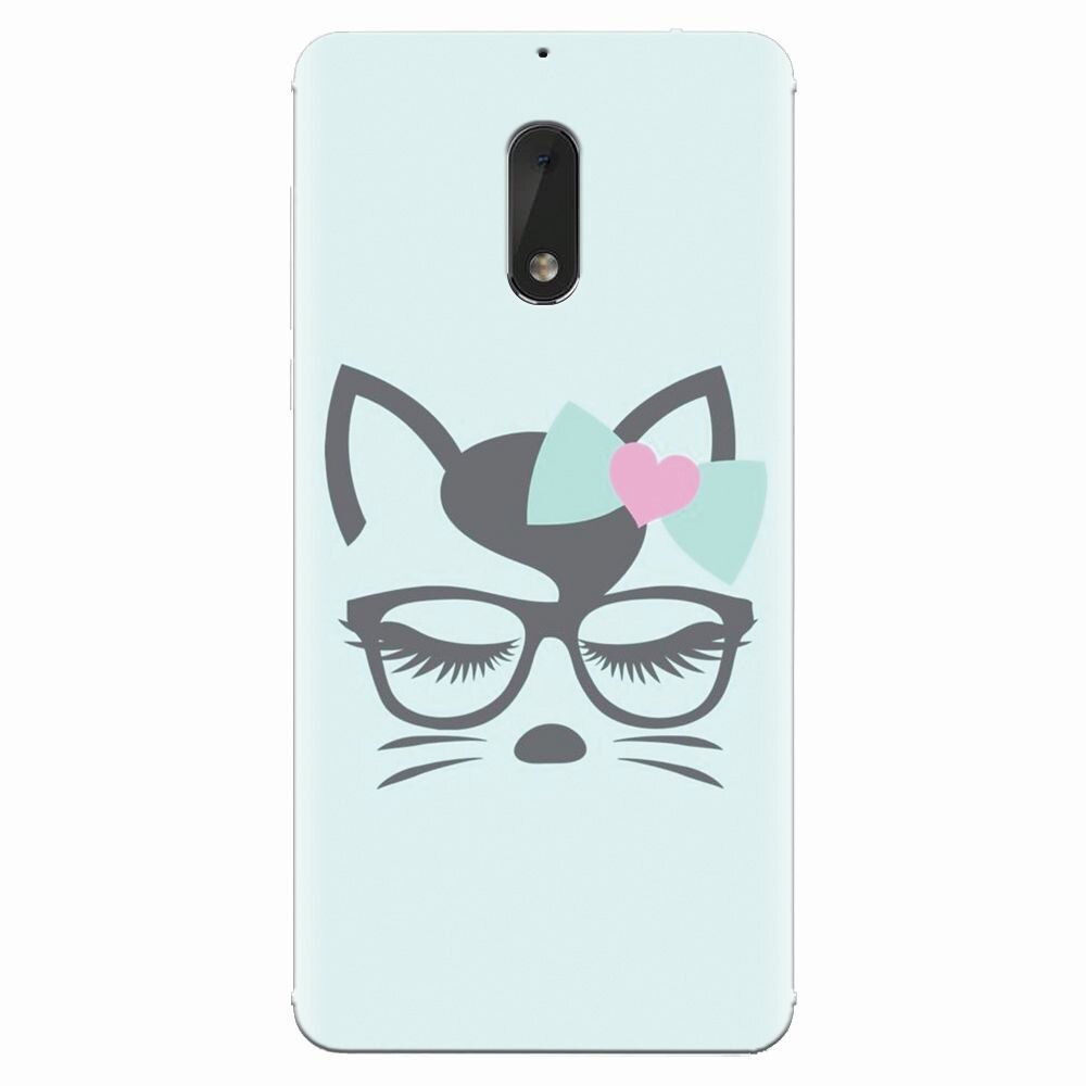 Husa silicon pentru Nokia 6, Angel Cat