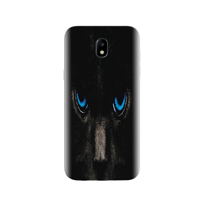 Husa Samsung J5 2017 Black Cat With Blue Eyes