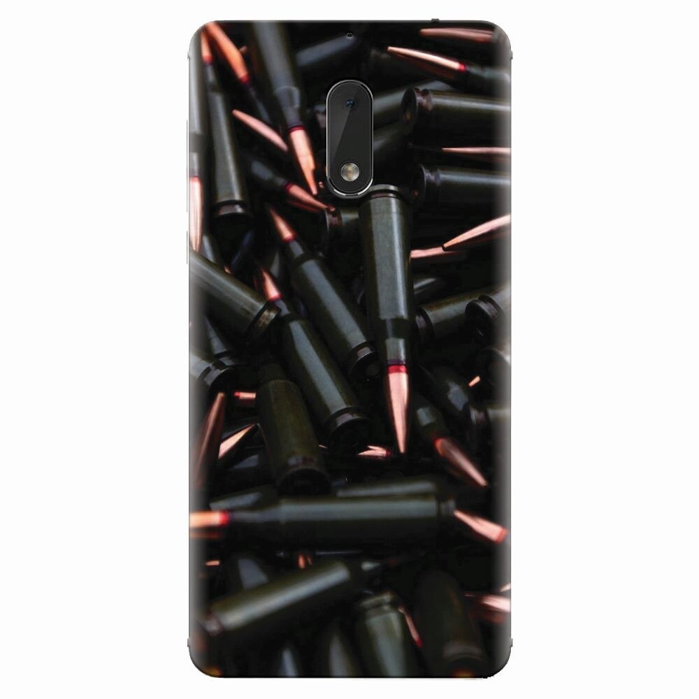 Husa silicon pentru Nokia 6, Ammunition Bullets
