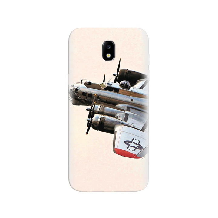 Силиконов калъф, съвместим с модел Samsung Galaxy J3 2017 - Flyingtress Fighting Plane Of Military