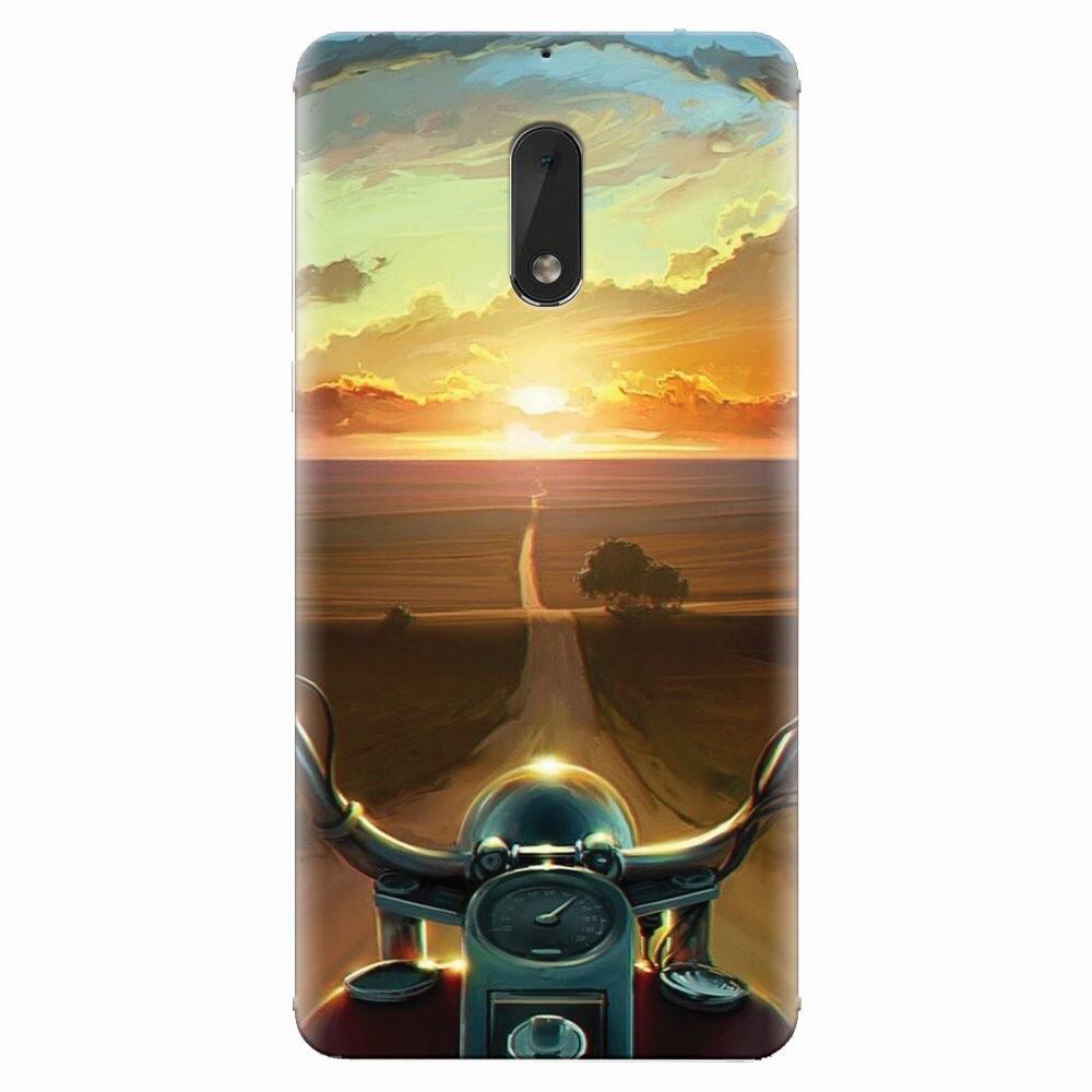 Husa silicon pentru Nokia 6, Country Road